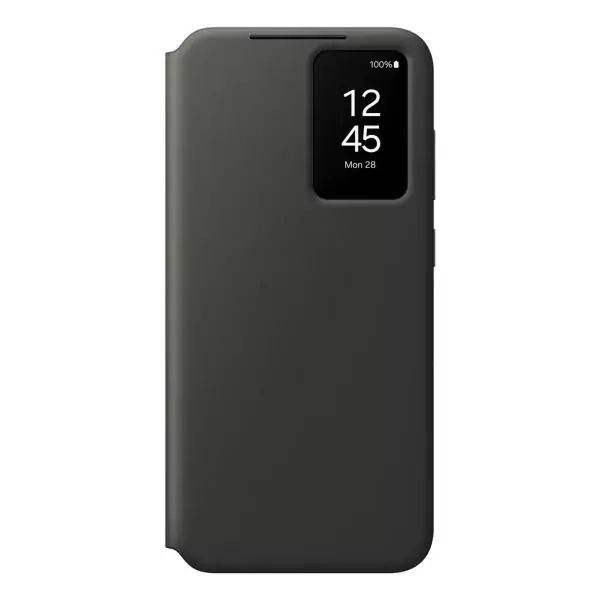 Coque et étui téléphone mobile Samsung Etui Smart View avec porte-carte pour Galaxy S24 FE - Noir