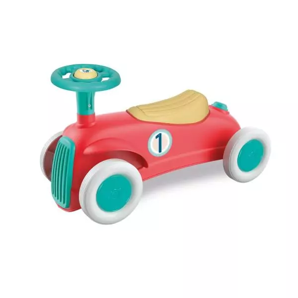 Porteur Baby Clementoni - Ma premiere voiture - 100% recyclé - Roues directrices et klaxon