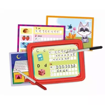 Clementoni Mon ardoise 3 en 1 trace, dessine et écris