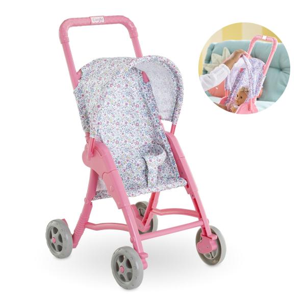 Accessoires poupons - COROLLE - Poussette Florale - pour poupon 30 cm - des 18 mois