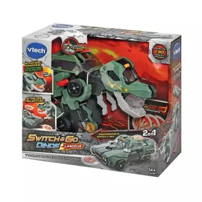 VTech Switch & Go Dino's Switch & Go Dinos Lanceur - Tyram, Super T-Rex Lance Flammes