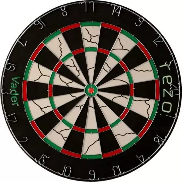 Jeu de fléchettes - VADER - Set cible et 6 fléchettes inclus - Fibres naturelles - REZO
