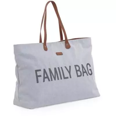 Sac à langer CHILDHOME Family Bag - Canvas - Gris