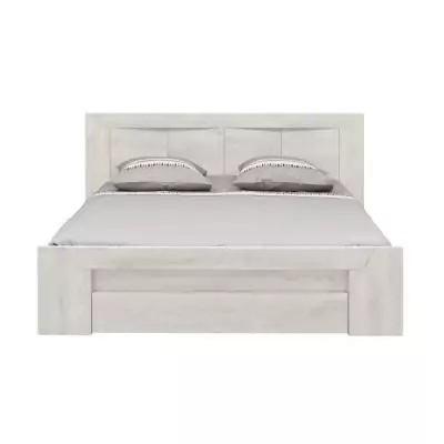 Lit adulte EDEN 160X200 cm - Style naturel avec rangements - GAMI