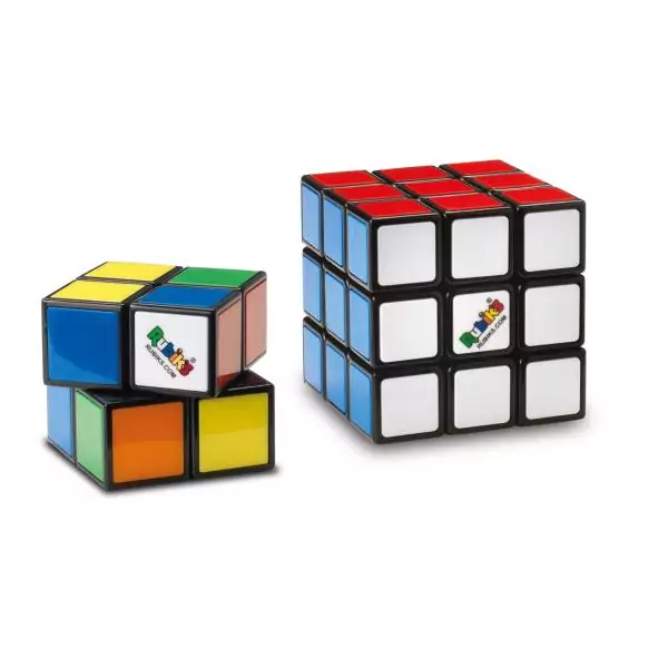 Coffret Rubik's Cube Duo 3x3 + 2x2 - RUBIK'S - Jeu casse-tete pour enfants et adultes