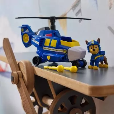 PAW Patrol VÉHICULE + FIGURINE CHASE AIR RESCUE La Pat' Patrouille