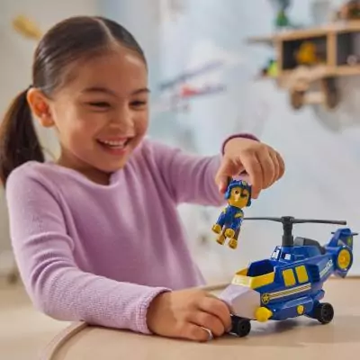 PAW Patrol VÉHICULE + FIGURINE CHASE AIR RESCUE La Pat' Patrouille