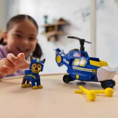 PAW Patrol VÉHICULE + FIGURINE CHASE AIR RESCUE La Pat' Patrouille