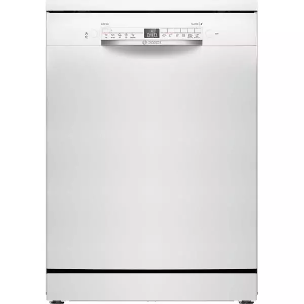 Lave-vaisselle pose libre BOSCH SMS2HTW02E SER2 - 14 couverts - Induction - L60cm - 43 dB - Blanc