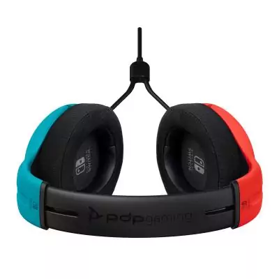 PDP LVL40 Casque Avec fil Arceau Gaming Noir, Bleu, Rouge