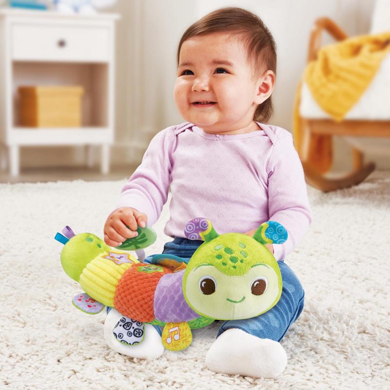 VTech Baby Myrtille, Ma Lumi-Chenille Sensorielle (Bouteilles Plastiques Recyclées)