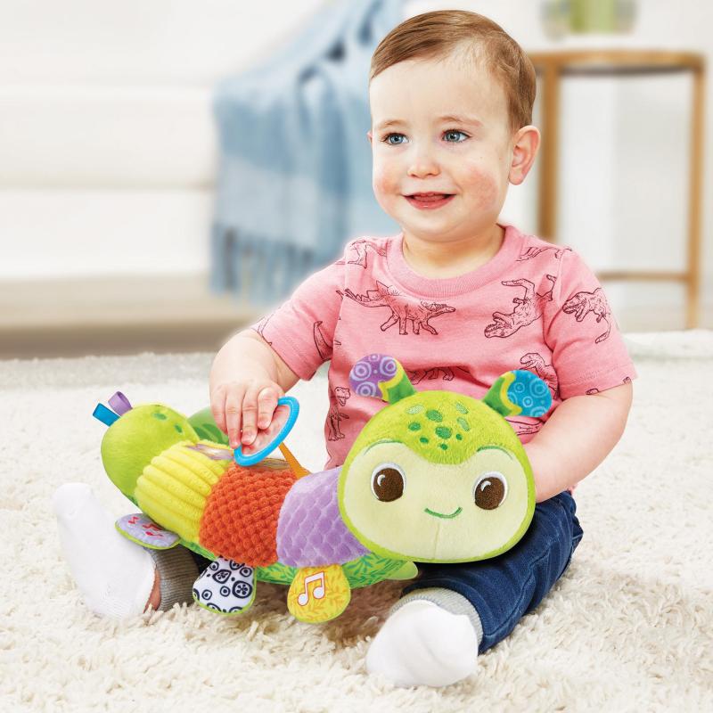 VTech Baby Myrtille, Ma Lumi-Chenille Sensorielle (Bouteilles Plastiques Recyclées)