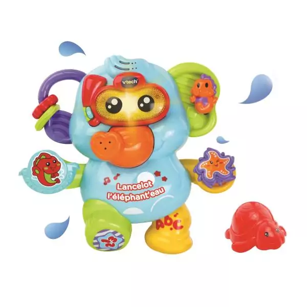 Jouet de Bain VTECH BABY - Lancelot l'Éléphant'eau - Aspergeur d'eau - 12 mois et plus