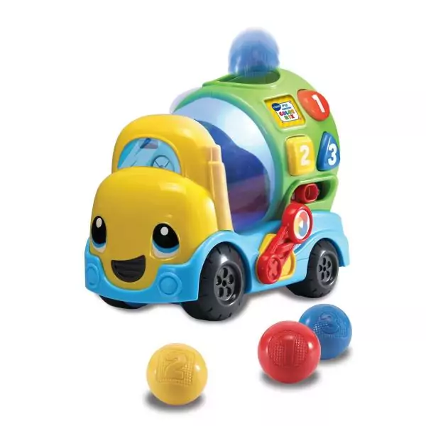 VTECH BABY - P'tit Camion Color Mix - Véhicule Interactif - Garçon - 18 mois+ - Orange - Multicolore