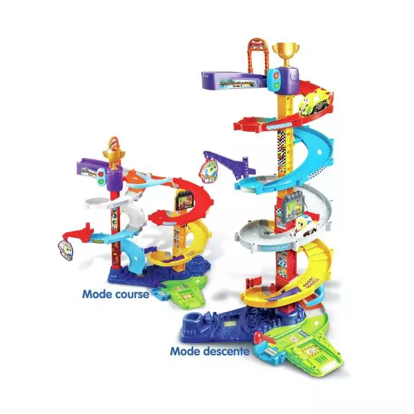 VTECH - Tut Tut Bolides - Méga Circuit Spirales 2 en 1 (+ Titouan, Fou du Volant)
