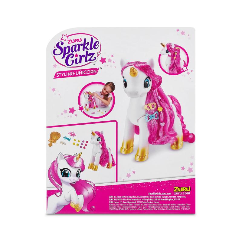 Sparkle Girlz Ensemble de coiffure Licorne ZURU