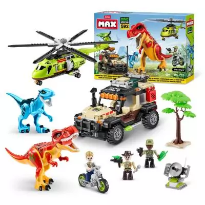 MAX Chasse aux dinosaures Build More Dino Adventure (592 pièces)