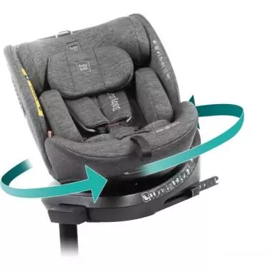 Siège auto pivotant I-Size BABYAUTO CORE - Gris