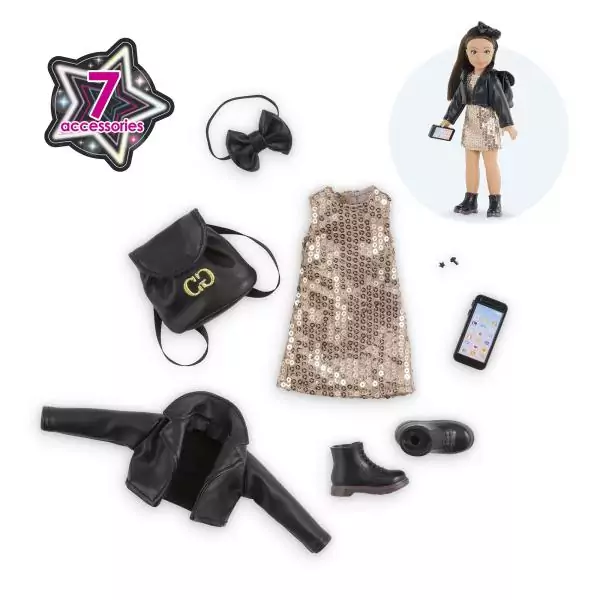 Accessoires poupée - COROLLE - Dressing de fete - Pour poupée mannequin 28 cm - 7 accessoires - Des 4 ans