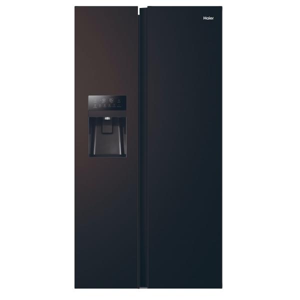 Réfrigérateur américain - HAIER - SBS 90 Series 3 HSR3918EIPB - Classe E - 515 L - 180 x 90 x 65,9 cm - Noir