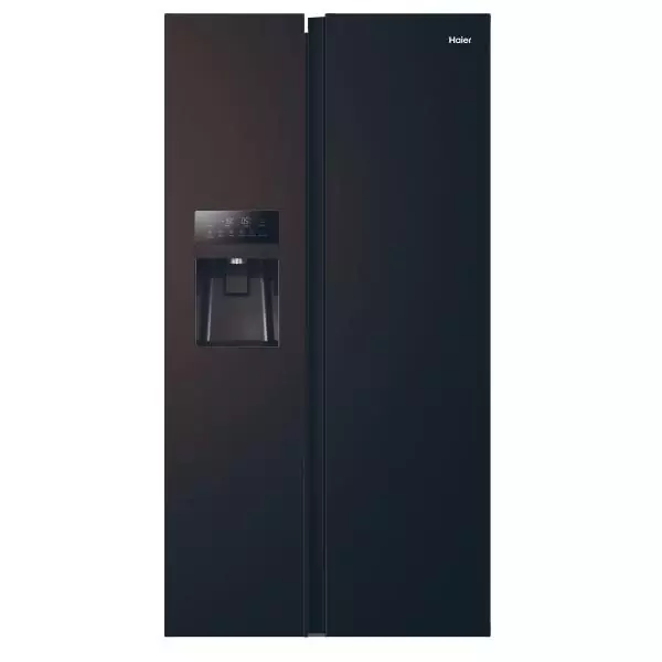 Réfrigérateur américain - HAIER - SBS 90 Series 3 HSR3918EIPB - Classe E - 515 L - 180 x 90 x 65,9 cm - Noir