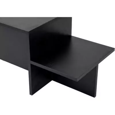 Table basse rectangulaire Harmony noir 80 x 40 x 40 cm