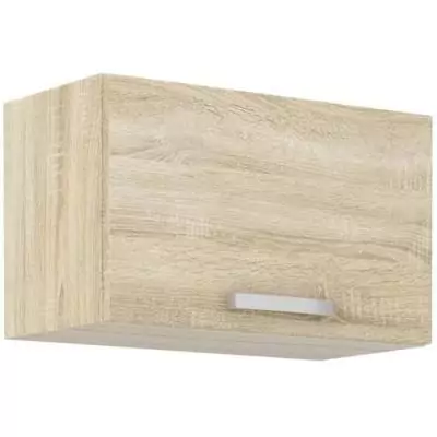 Meuble hotte porte basculante chene sonoma - L 60 x 31,6 x H 36 cm