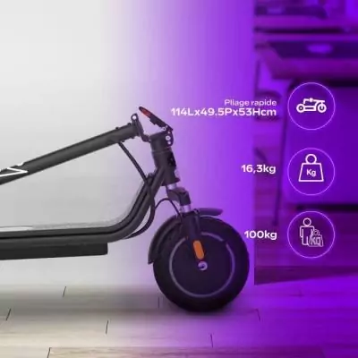 Trottinette électrique EX100: puissance 450W, autonomie 25km