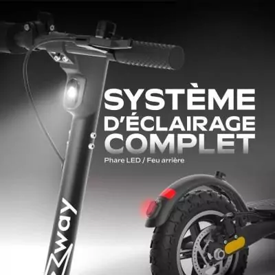 Trottinette électrique EX100: puissance 450W, autonomie 25km