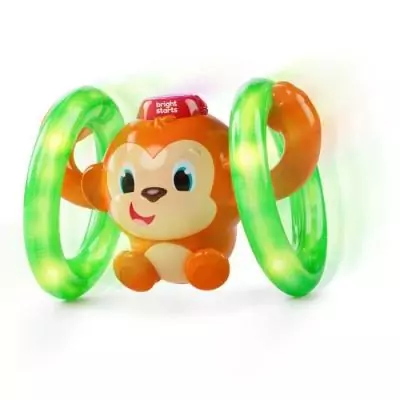 Hochet lumineux singe Roll & Glow - Jouet d'activité