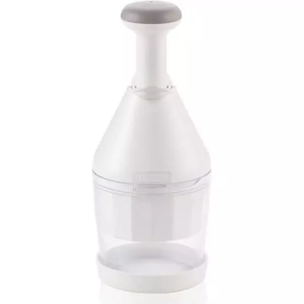 Hachoir a légumes Leifheit Comfort & Clean 23030 - hacheur universel extremement tranchant - coupe légume manuel idéal pour o