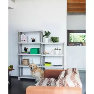 Étagère Plastiken Plastique 70 x 45 x 184 cm - Beige Étagère Plastiken Plastique 70 x 45 x 184 cm - Beige