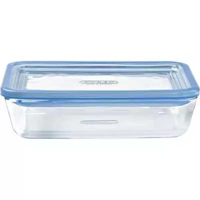 Lot de 3 boîtes hermétiques Pyrex en verre - 0,8 L Lot de 3 boîtes hermétiques Pyrex en verre - 0,8 L
