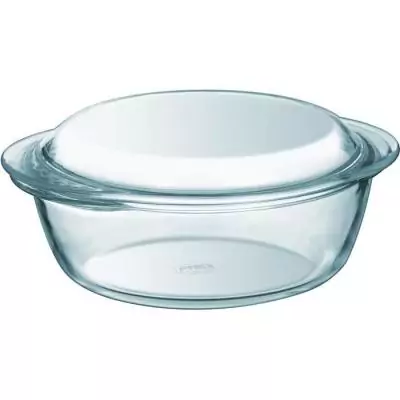 Lot de 2 cocottes en verre PYREX - Idéal pour plats au four - 1 L