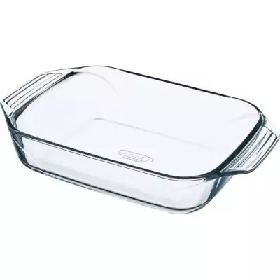 Ensemble de 4 plats Pyrex rectangulaires pour four - Verre - 27/31/35/39 cm