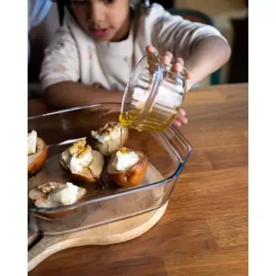 Ensemble de 4 plats Pyrex rectangulaires pour four - Verre - 27/31/35/39 cm