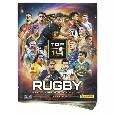 Panini RUGBY TOP 14 2024-2025 album + 2 pochettes + 2 offertes