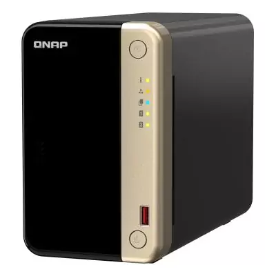 QNAP TS-264 NAS Tower Intel® Celeron® N5095 8 Go 0 To QNAP QTS Noir, Or