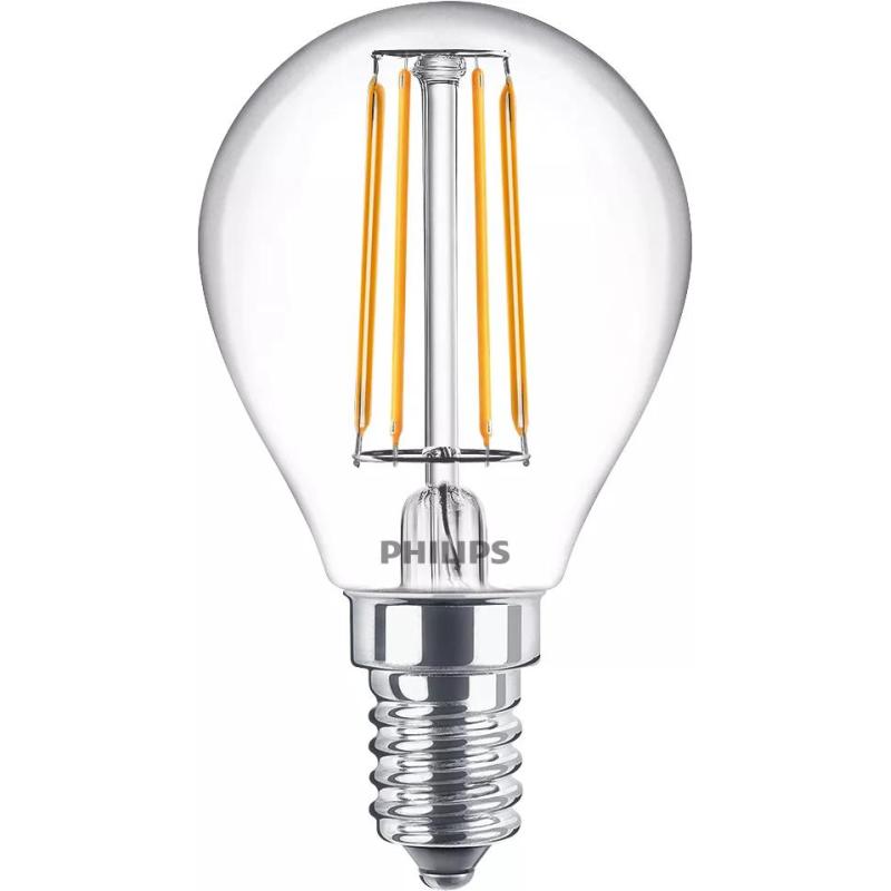 Philips Ampoule flamme transparente à filament 40W P45 E14