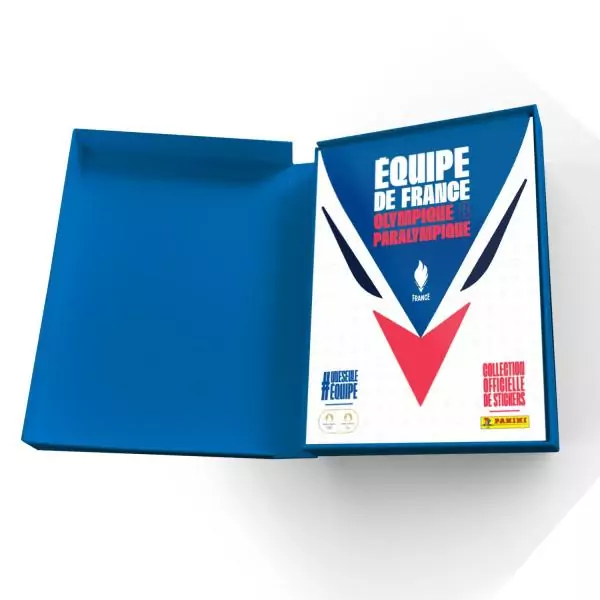 PANINI JO 2024 Equipe de France, Coffret premium Album de stickers, album + 20 pochettes + 3 offertes