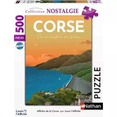 Nathan puzzle 500 p - Affiche de la Corse Louis l'Affiche