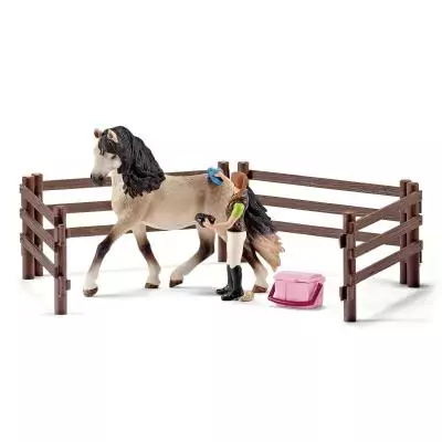schleich HORSE CLUB Kit de Soin pour Chevaux Andalous