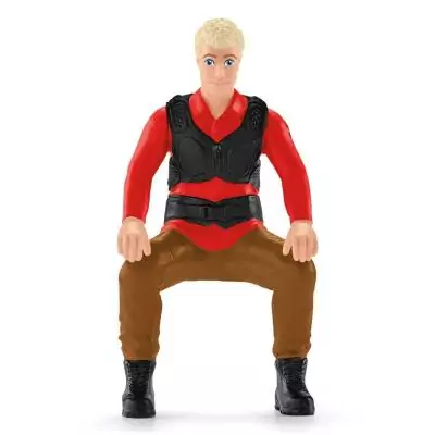 schleich Dinosaurs Fuite sur quad face au vélociraptor