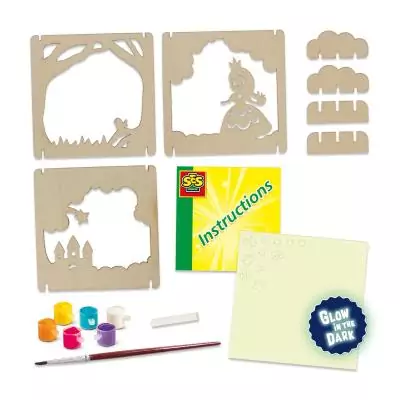 SES Creative Boîte à ombre thème conte de fées (brille dans le noir)