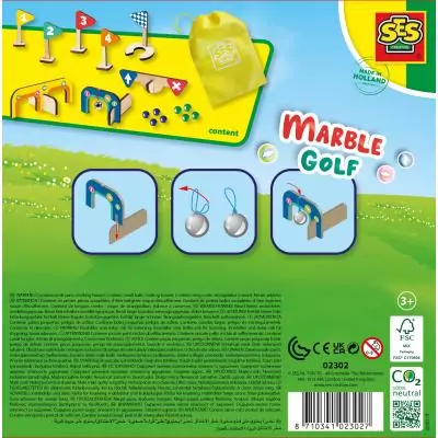 SES Creative Golf de billes - Parcours minigolf en bois