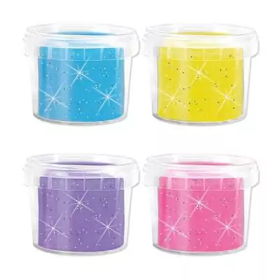 SES Creative Pâte à modeler Feel good - Scintillant (4x90gr)