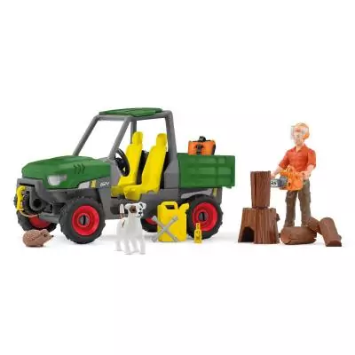 schleich FARM WORLD Garde forestier avec véhicule
