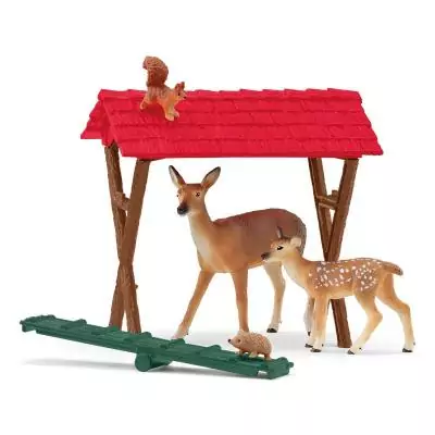 schleich FARM WORLD Cabane des animaux de la forêt