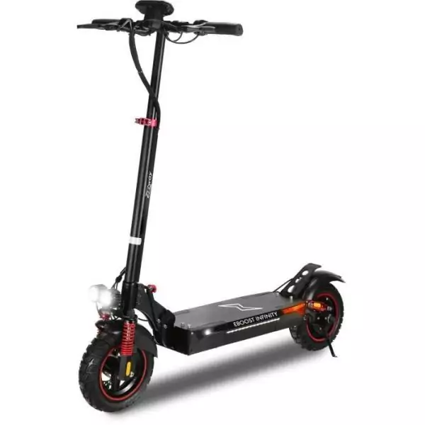 Trottinette électrique tout terrain pliable EBOOST INFINITY - EZWAY - 10 - 48V - 800W - Auto 90KM Feu stop + clignotants
