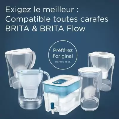 Carafe filtrante BRITA Style Essential Bleu minéral - 2,4L - 2 filtres Maxtra Pro Pure Carafe filtrante BRITA Style Essential Bleu minéral - 2,4L - 2 filtres Maxtra Pro Pure